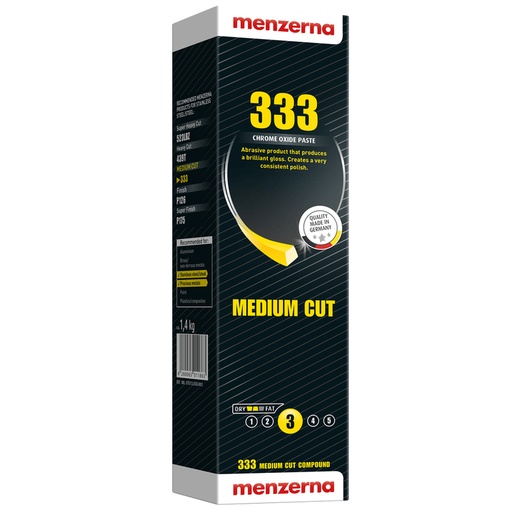 [MEN-SOLID- 333] Menzerna 333 Green Medium Cut Solid Compound